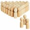 50 Pack Unfinished Wood Figurines Wooden Peg Dolls Family for DIY Crafts, 2.4 In